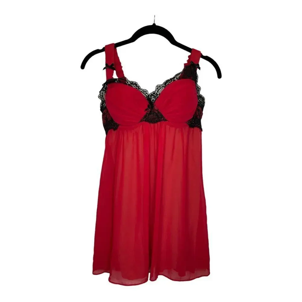 Spanx Bra Women's 32D Red Boudoir Red Negligée Lingerie